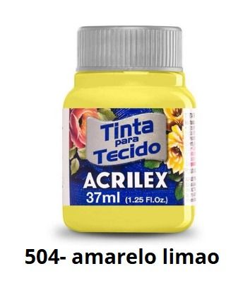 TINTA TECIDO ACRILEX AMARELOS /LARANJAS
